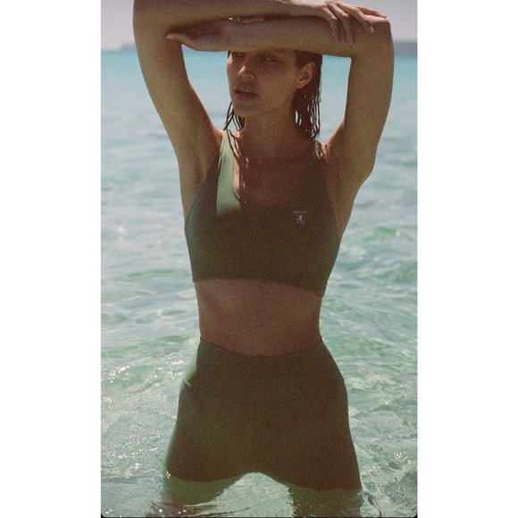 Sporty&Rich Pants - SPORTY&RICH Pistachio Sports Bra & Leggings 'N.01'